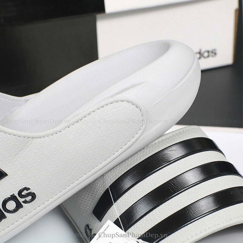 Dép Quai Ngang Sọc Màu Adidas Thể Thao