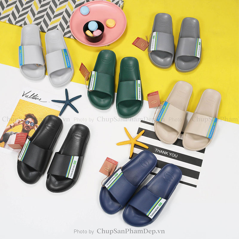 Dép Đúc Nguyên Khối Havaianas Slides Màu Cổ Điển