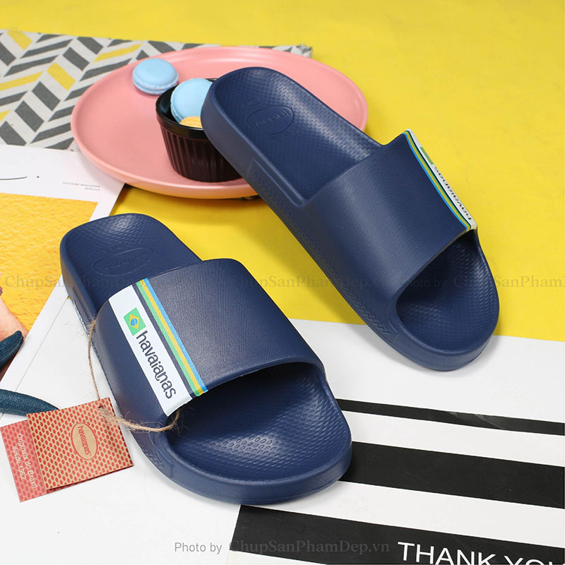 Dép Đúc Nguyên Khối Havaianas Slides Màu Cổ Điển