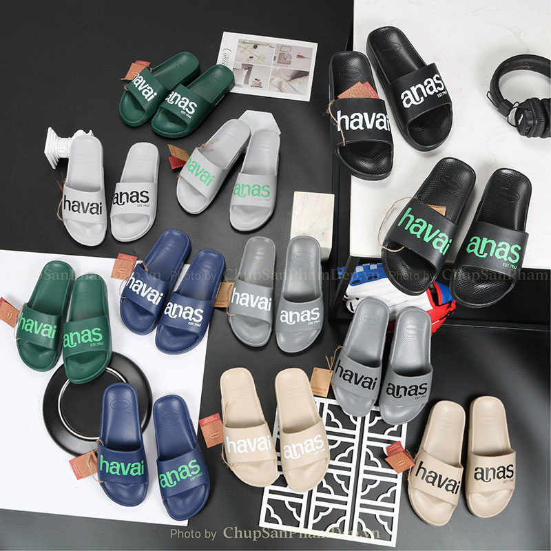 Dép Đúc Nguyên Khối Logo Havaianas Màu Siêu Êm