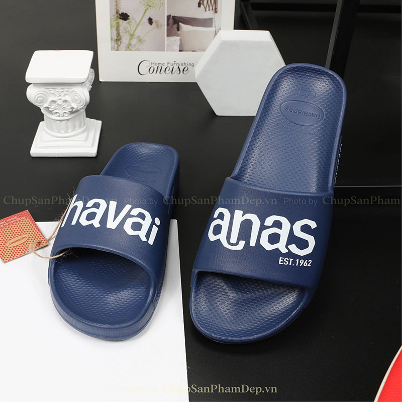 Dép Đúc Nguyên Khối Logo Havaianas Màu Siêu Êm