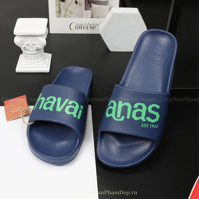 Dép Đúc Nguyên Khối Logo Havaianas Màu Siêu Êm