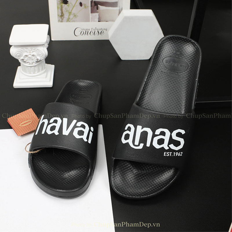 Dép Đúc Nguyên Khối Logo Havaianas Màu Siêu Êm