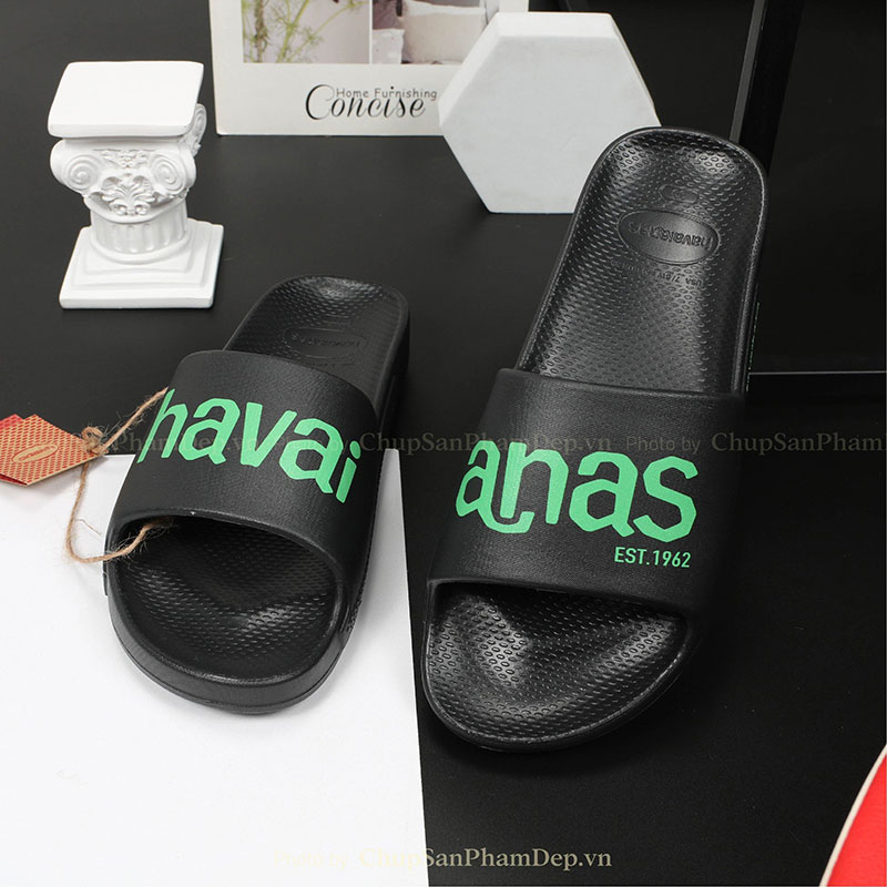 Dép Đúc Nguyên Khối Logo Havaianas Màu Siêu Êm