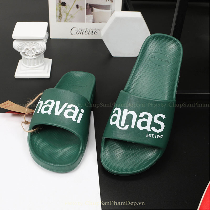 Dép Đúc Nguyên Khối Logo Havaianas Màu Siêu Êm