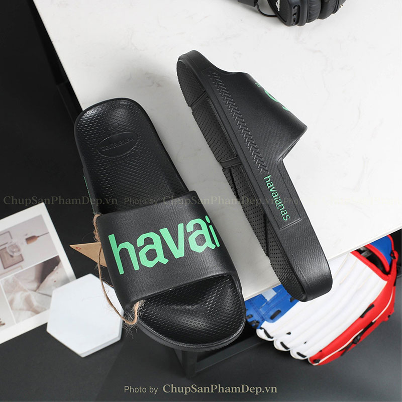 Dép Đúc Nguyên Khối Logo Havaianas Màu Siêu Êm