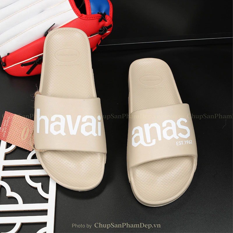 Dép Đúc Nguyên Khối Logo Havaianas Màu Siêu Êm