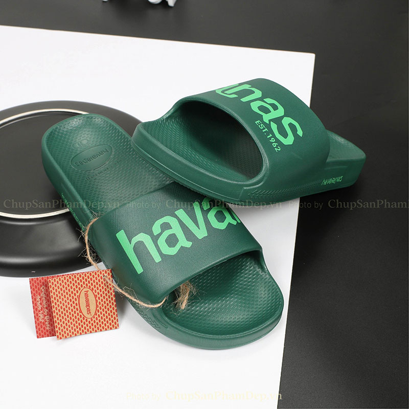 Dép Đúc Nguyên Khối Logo Havaianas Màu Siêu Êm