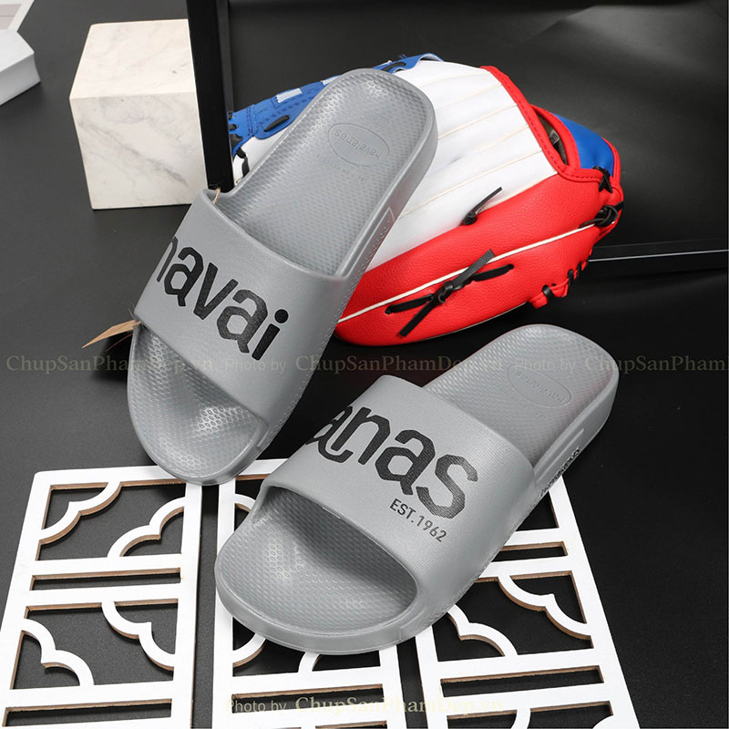 Dép Đúc Nguyên Khối Logo Havaianas Màu Siêu Êm