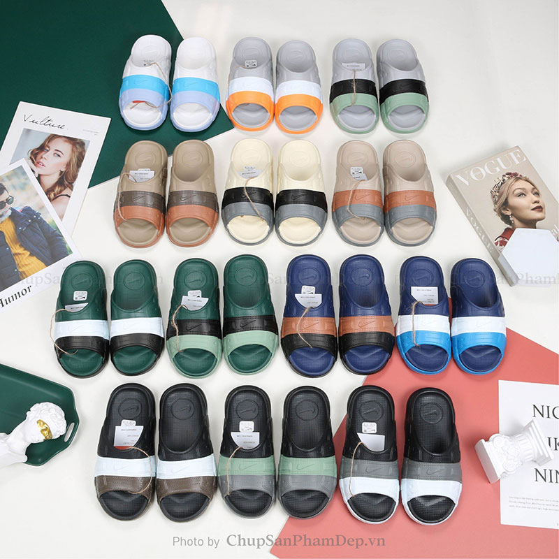 Dép Đúc Nguyên Khối Nike Air Slides Màu Lạ Mắt