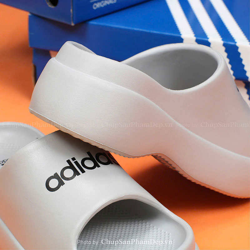 Dép Đúc Quai Ngang Adidas Đế Cao Cá Tính