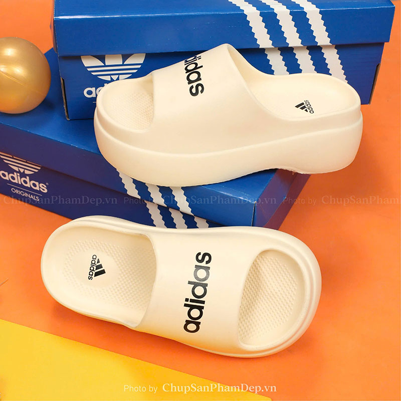 Dép Đúc Quai Ngang Adidas Đế Cao Cá Tính