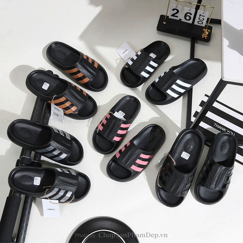 Dép Đúc Quai Ngang Adidas Slides Black Cá Tính