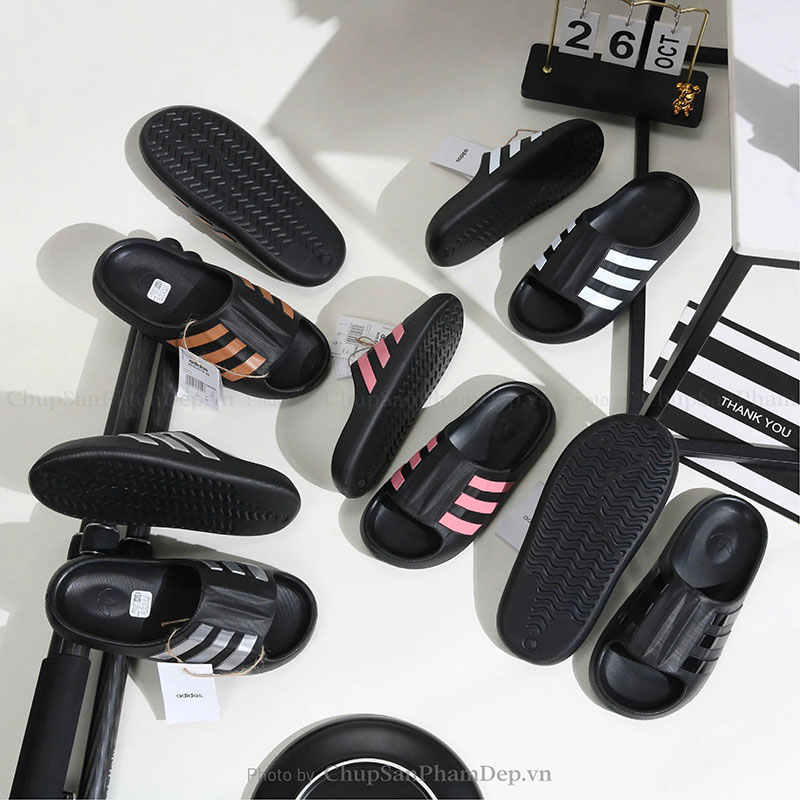 Dép Đúc Quai Ngang Adidas Slides Black Cá Tính