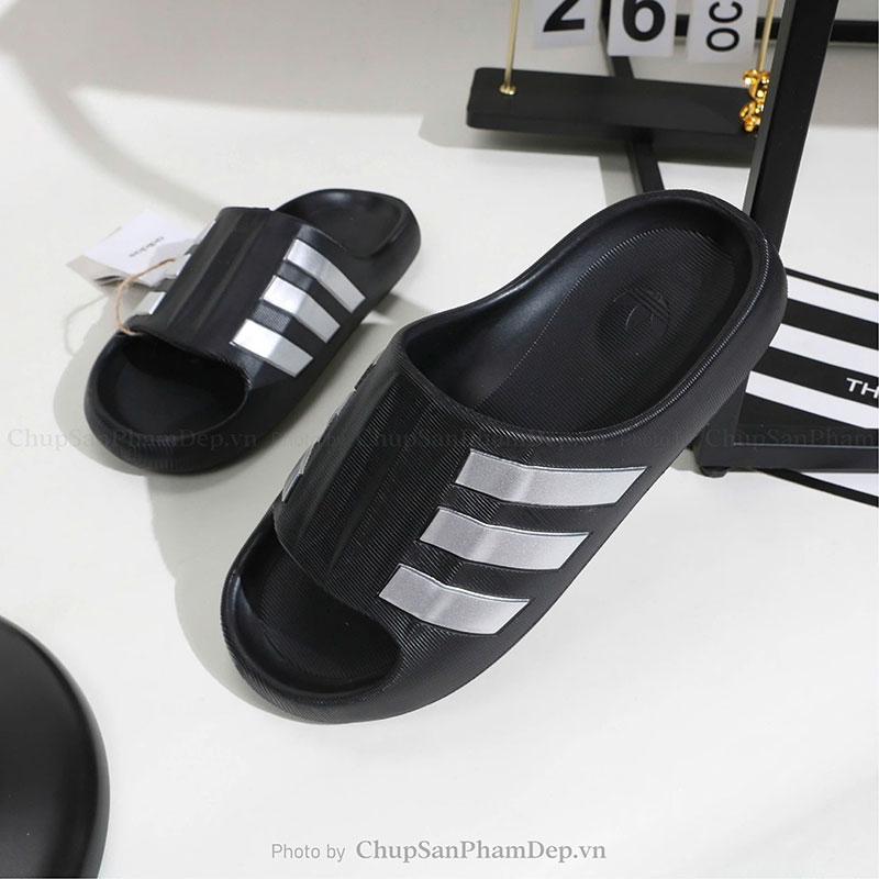 Dép Đúc Quai Ngang Adidas Slides Black Cá Tính