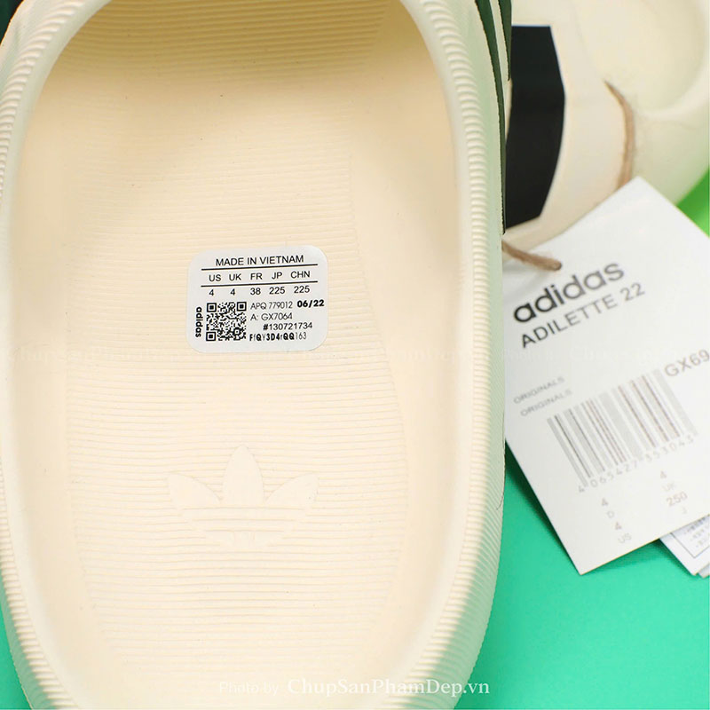 Dép Đúc Quai Ngang Adidas Slides Cream Color Tươi Sáng