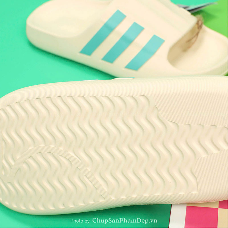 Dép Đúc Quai Ngang Adidas Slides Cream Color Tươi Sáng