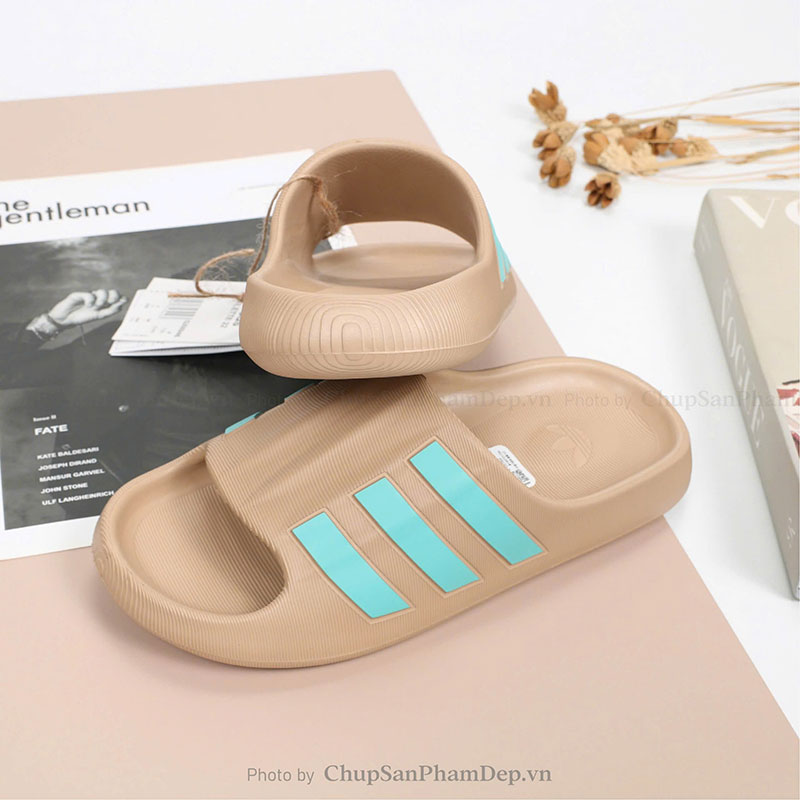 Dép Đúc Quai Ngang Adidas Slides Dark Brown Sắc Nét