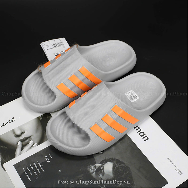 Dép Đúc Quai Ngang Adidas Slides Grey Sang Trọng