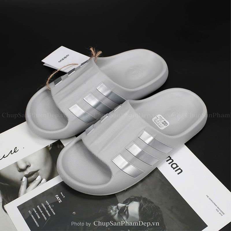 Dép Đúc Quai Ngang Adidas Slides Grey Sang Trọng