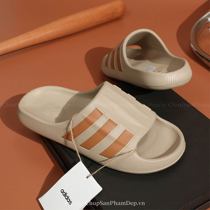 Dép Đúc Quai Ngang Adidas Slides Light Brown Sắc Nét