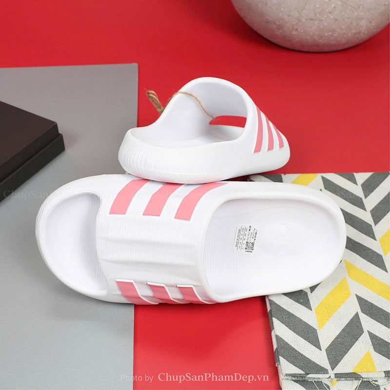 Dép Đúc Quai Ngang Adidas Slides White Thể Thao