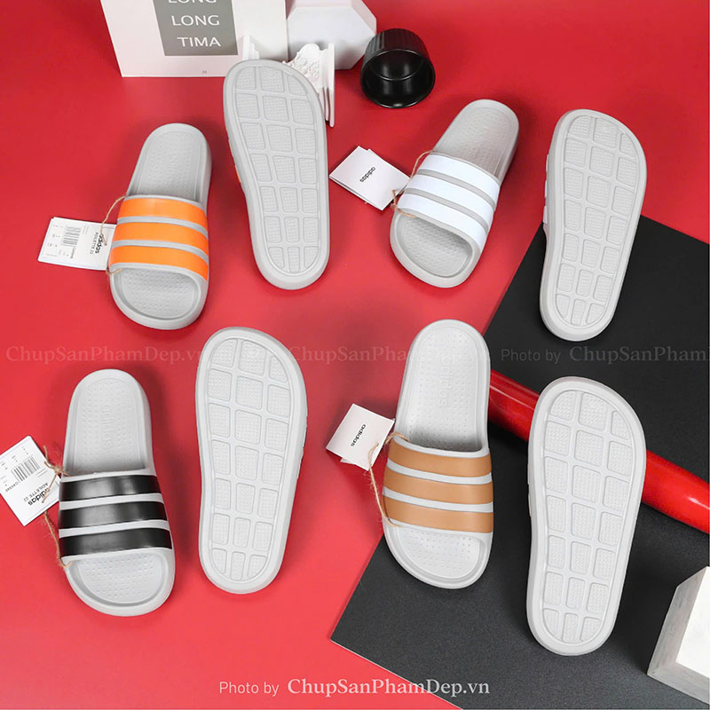 Dép Đúc Quai Ngang Adilette Slide Grey Êm Chân