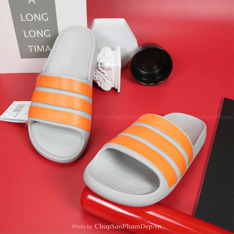 Dép Đúc Quai Ngang Adilette Slide Grey Êm Chân