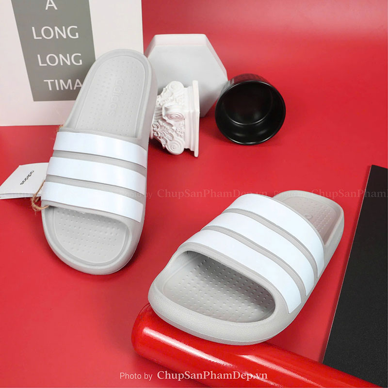 Dép Đúc Quai Ngang Adilette Slide Grey Êm Chân