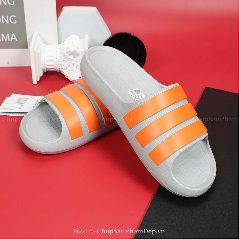 Dép Đúc Quai Ngang Adilette Slide Grey Êm Chân