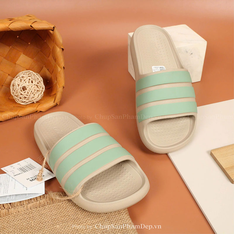 Dép Đúc Quai Ngang Adilette Slide Light Brown Dễ Phối Đồ