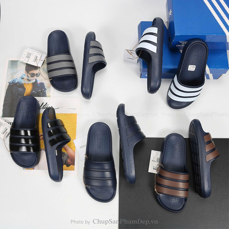 Dép Đúc Quai Ngang Adilette Slide Navy Thể Thao