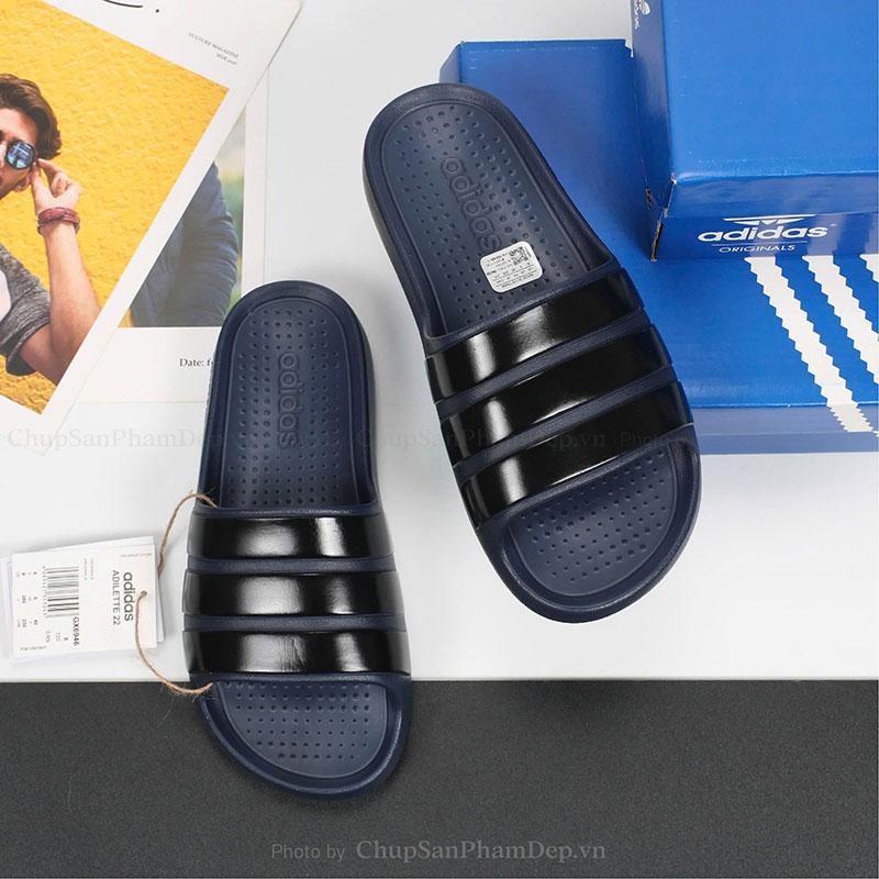 Dép Đúc Quai Ngang Adilette Slide Navy Thể Thao