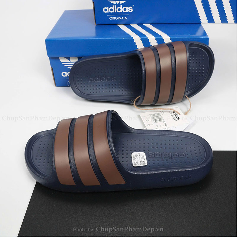 Dép Đúc Quai Ngang Adilette Slide Navy Thể Thao