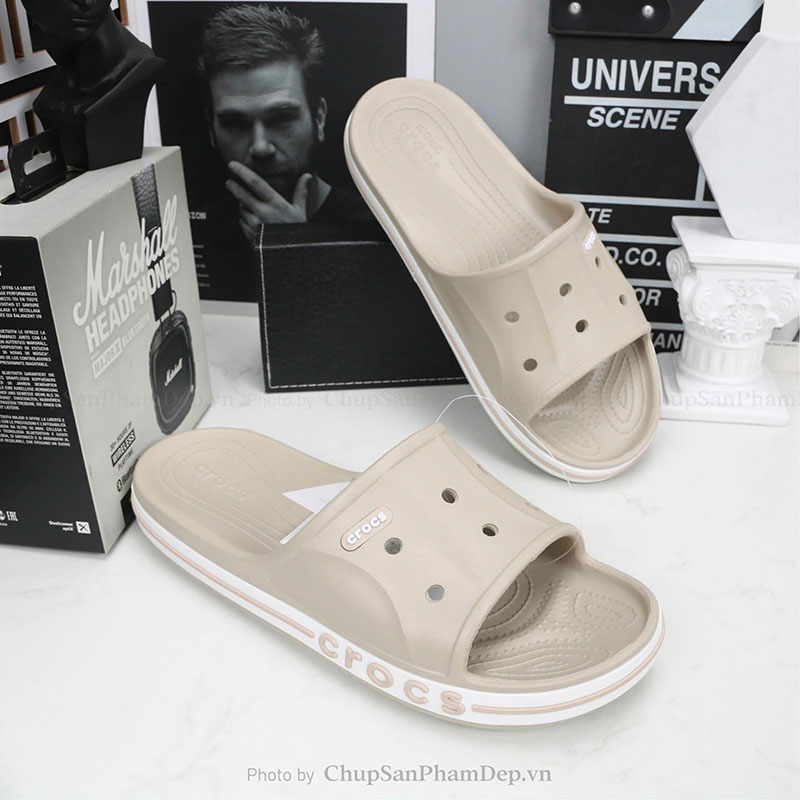 Dép Đúc Quai Ngang Crocs Slides Chất Lượng Cao