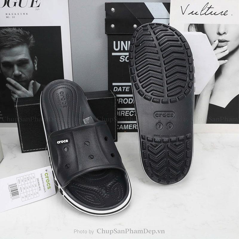 Dép Đúc Quai Ngang Crocs Slides Chất Lượng Cao