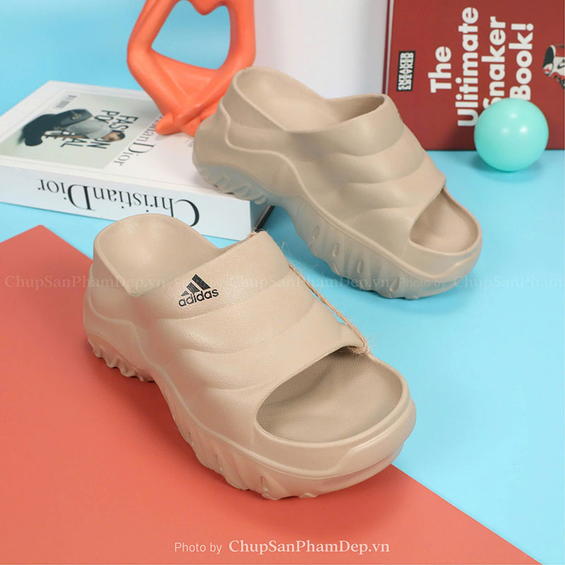 Dép Đúc Quai Ngang Đế Cao 8cm Adidas Thời Trang