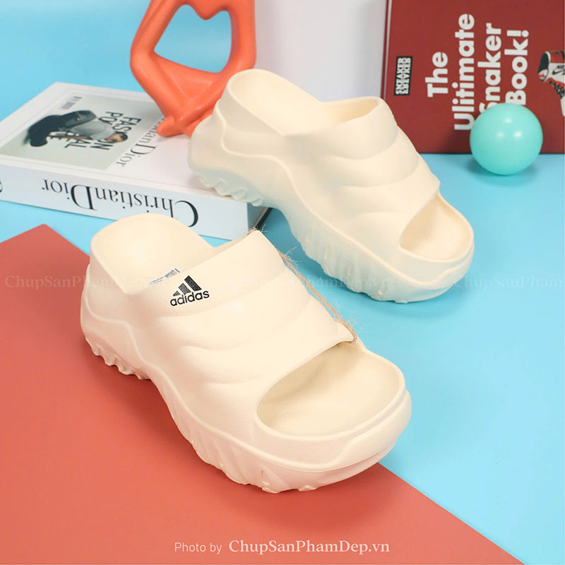 Dép Đúc Quai Ngang Đế Cao 8cm Adidas Thời Trang