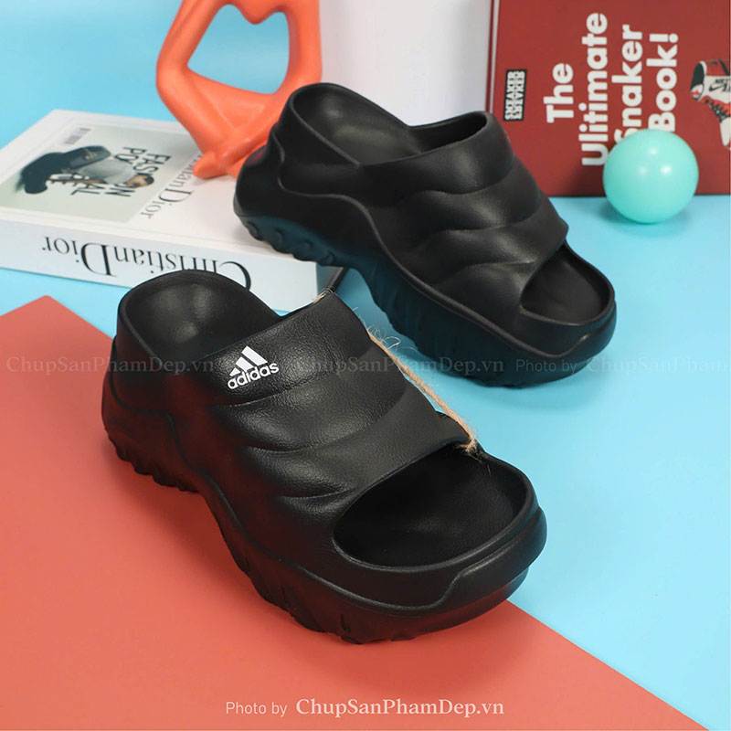 Dép Đúc Quai Ngang Đế Cao 8cm Adidas Thời Trang