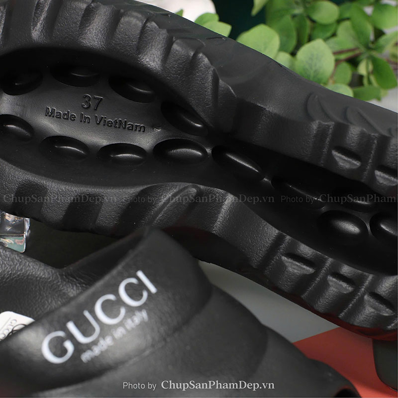 Dép Đúc Quai Ngang Đế Cao Gucci Đơn Giản