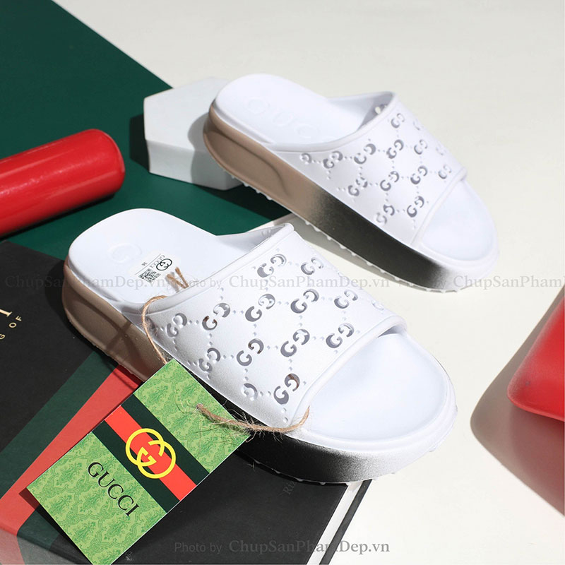 Dép Đúc Quai Ngang Viền Màu Gucci Sành Điệu