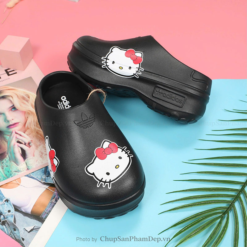 Dép Sục Adidas Mule x Mèo Kitty Xinh Xắn