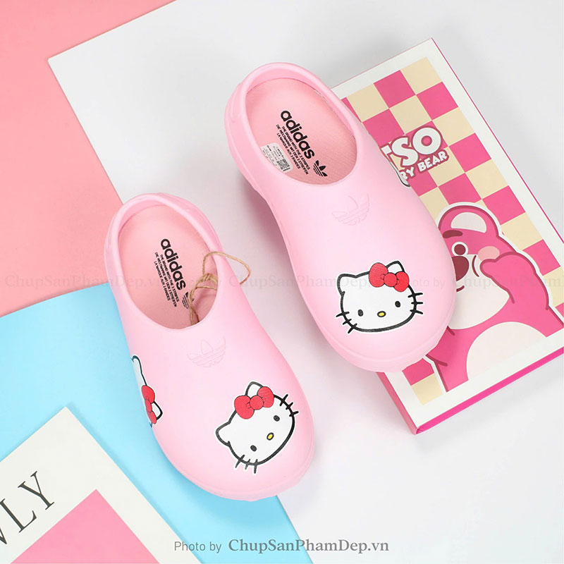 Dép Sục Adidas Mule x Mèo Kitty Xinh Xắn