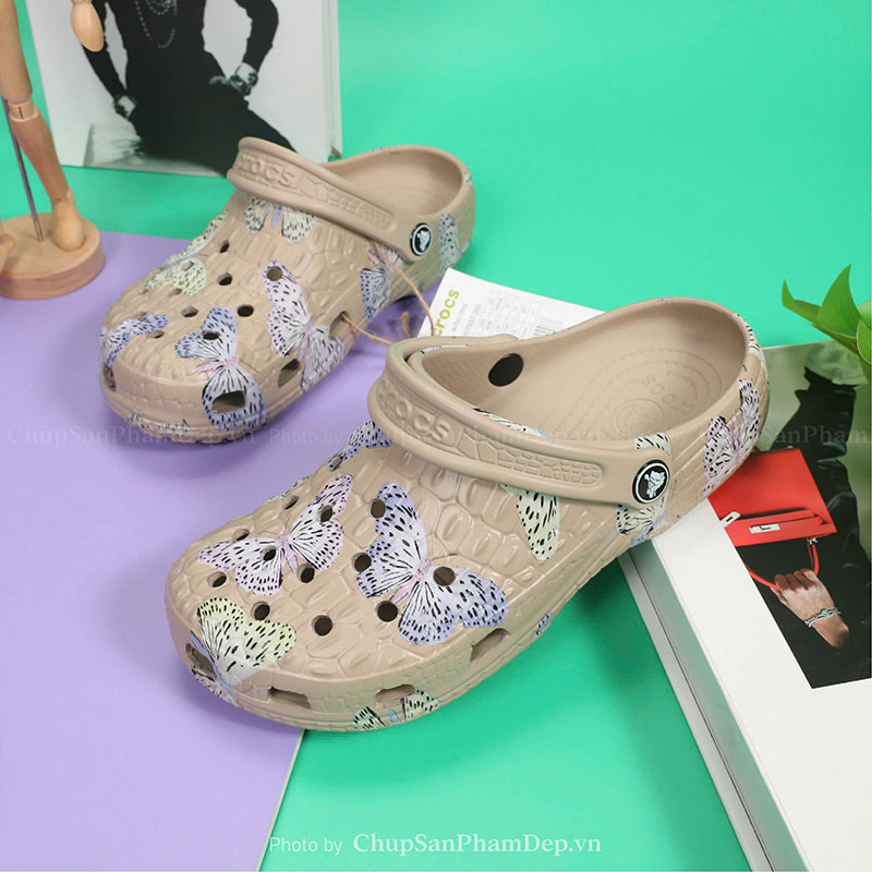 Dép Sục Crocs 02 Butterfly Nịnh Mắt