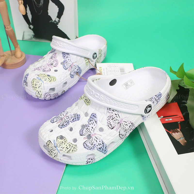 Dép Sục Crocs 02 Butterfly Nịnh Mắt