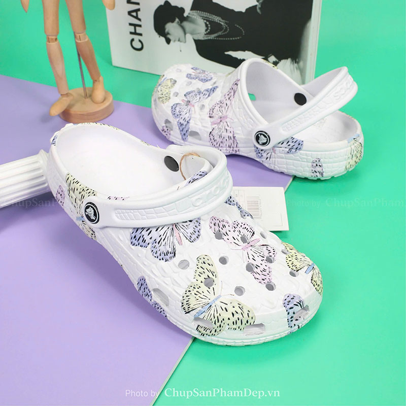 Dép Sục Crocs 02 Butterfly Nịnh Mắt