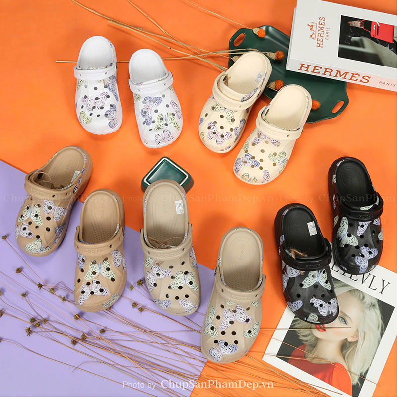 Dép Sục Crocs 03 Butterfly Xinh Xắn