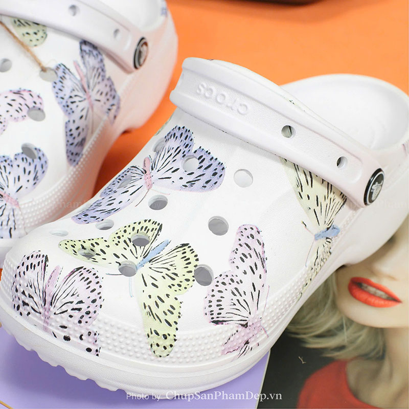 Dép Sục Crocs 03 Butterfly Xinh Xắn