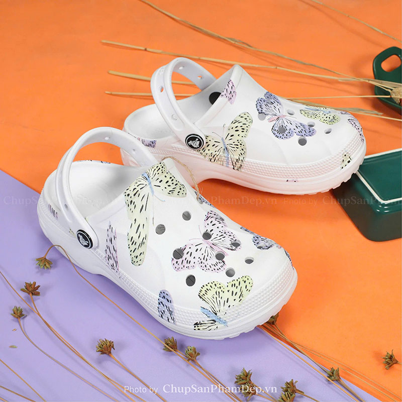 Dép Sục Crocs 03 Butterfly Xinh Xắn