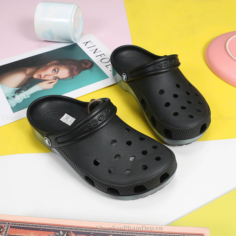 Dép Sục Crocs 05 Viền Đế Màu Sắc Nét